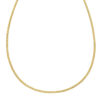 Curb chain in solid 14K yellow gold, view 2