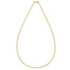 Curb chain in solid 14K yellow gold