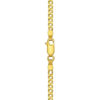 Curb chain in solid 14K yellow gold, view 4