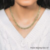 Fancy byzantine necklace in solid 14K yellow gold, view 9