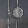 14K White Gold Rolo Chain 1.90mm
