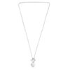 Sterling Silver, Rhodium Plated Heart 8.1g
