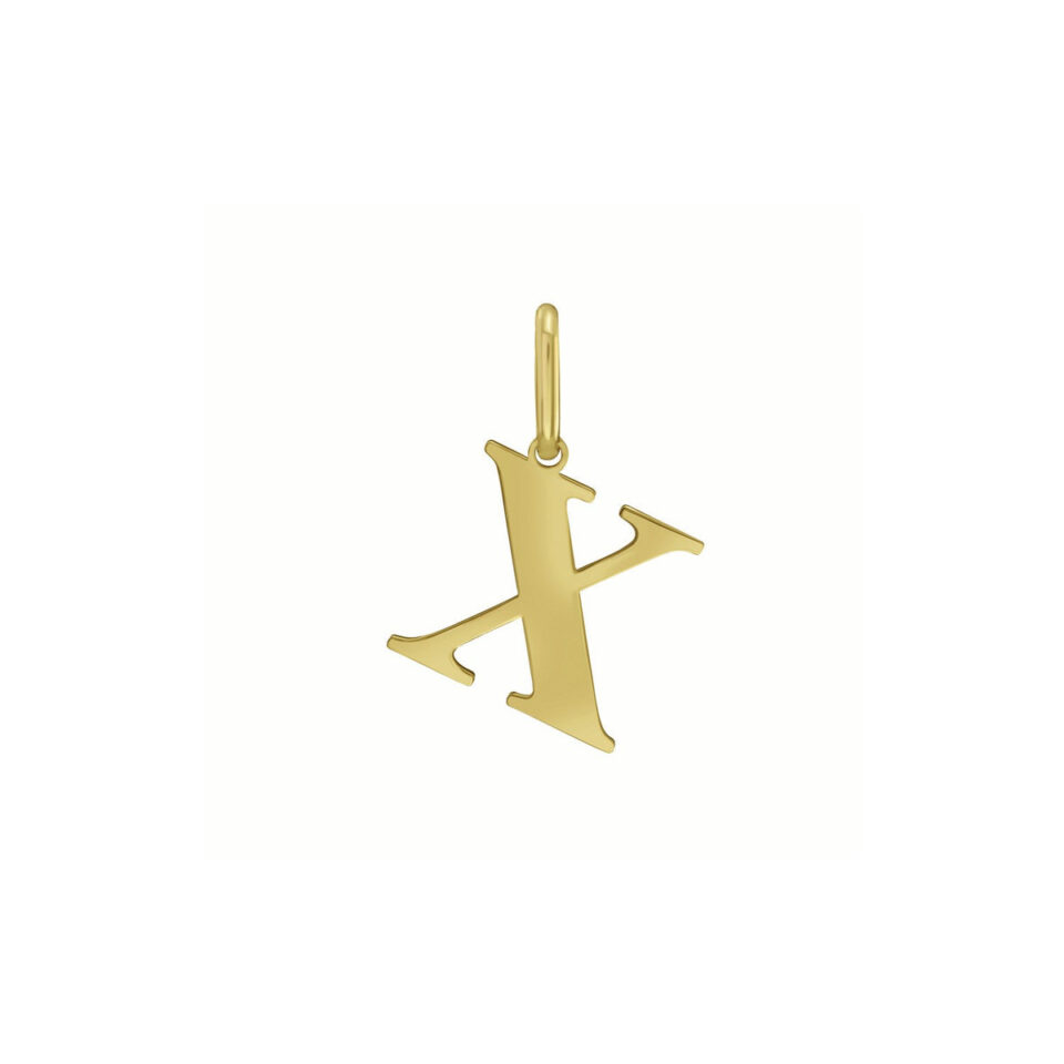 14K Yellow Gold Initial Pendant 0.9g