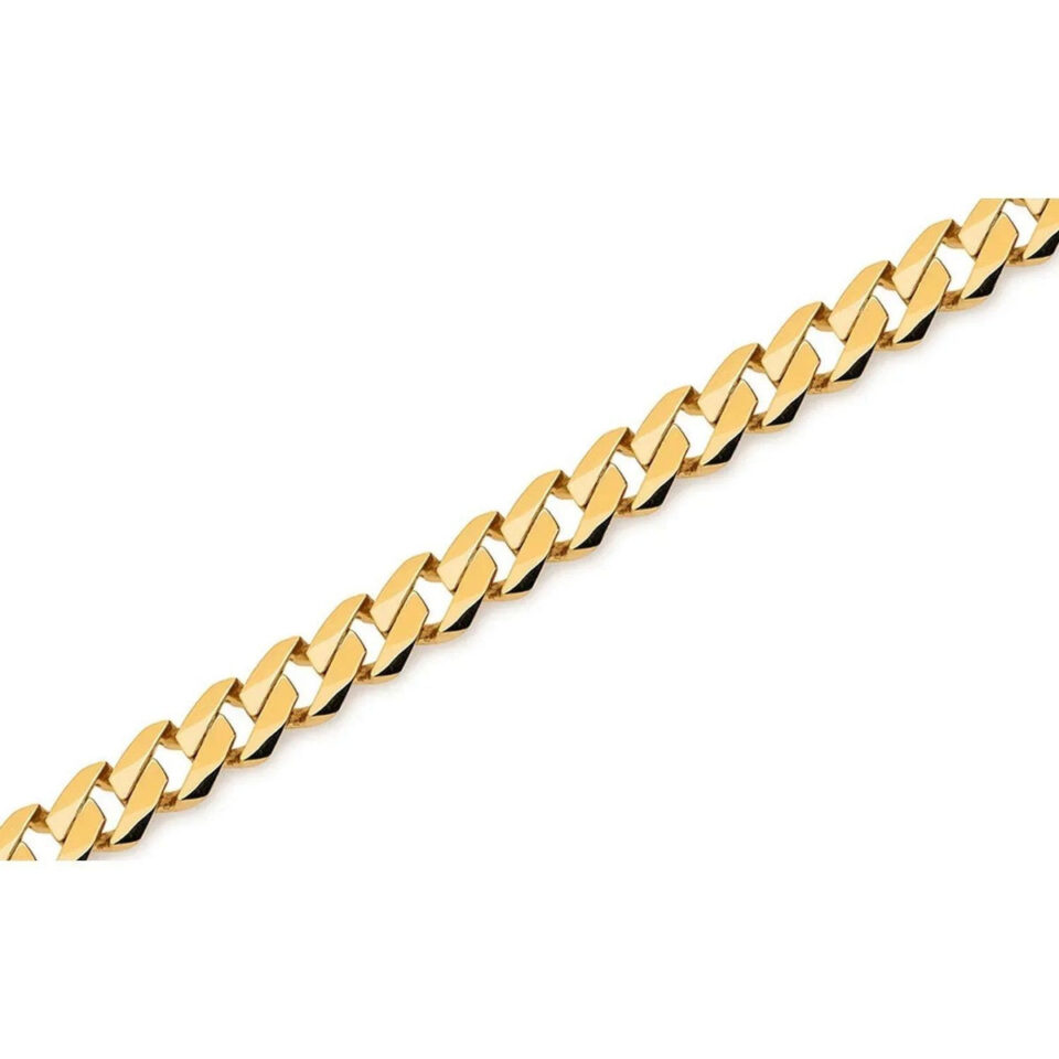 8.00mm chain in solid 14K yellow gold, view 3