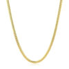 2.60mm cuban chain in solid 14K yellow gold
