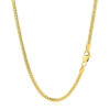 2.60mm cuban chain in solid 14K yellow gold, view 3