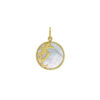 14K Yellow Gold Mother Of Pearl Pendant