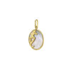 14K Yellow Gold Mother Of Pearl Pendant