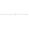 Sterling Silver, Rhodium Plated Circle Bracelet