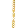 14K Yellow Gold Miami Cuban Semi Solid Chain, 4.5 mm