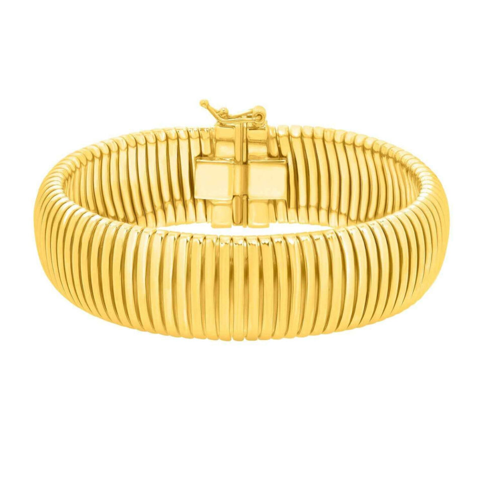 Sterling silver, gold plated bracelet 16.00mm, view 3