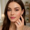 2 ct tw lab-grown diamond solitaire princess ring in solid 14K white gold, engagement ring, view 5