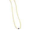 14K Yellow Gold Amethyst Chain