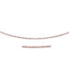 Round necklace in solid 14K rose gold