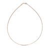 Round necklace in solid 14K rose gold, view 2