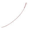 Round necklace in solid 14K rose gold, view 3