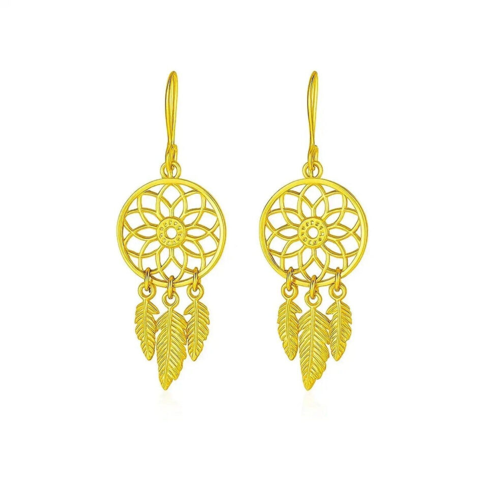 14K Yellow Gold Earrings Dream