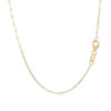 Inch polished necklace in solid 14K yellow gold, view 3