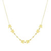 Inch polished necklace in solid 14K yellow gold, view 4