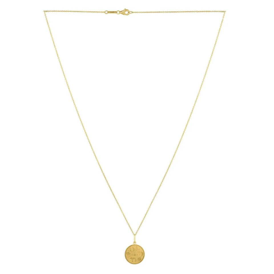 14K Yellow Gold Charm Lucky