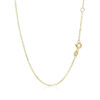 14K Yellow Gold Round Amethyst Necklace