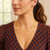 14K Yellow Gold Station Necklace