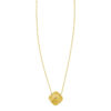 14K Yellow Gold Clover Lab-Grown Diamond Pendant Necklace