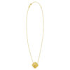 14K Yellow Gold Clover Lab-Grown Diamond Pendant Necklace