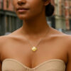 14K Yellow Gold Clover Lab-Grown Diamond Pendant Necklace