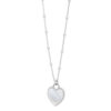 Sterling silver, rhodium plated pendant