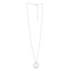 Sterling silver, rhodium plated pendant, view 2