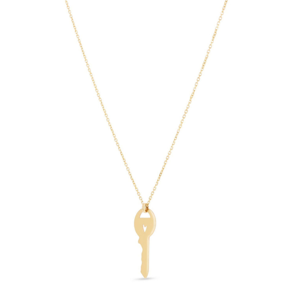 14K Yellow Gold Heart Necklace