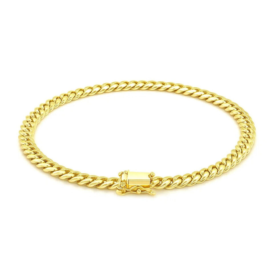 10K Yellow Gold Cuban Bracelet 5.00mm