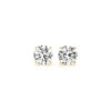Round lab-grown diamond 2 ct tw in solid 14K yellow gold