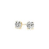 Round lab-grown diamond 2 ct tw in solid 14K yellow gold, view 3