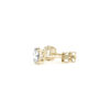Round lab-grown diamond 2 ct tw in solid 14K yellow gold, view 4