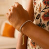 Sterling silver tennis adjustable bracelet 5.10mm, view 4