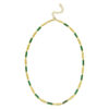 14K Yellow Gold Malachite Necklace