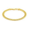 14k Yellow Gold Semi Solid Miami Cuban Bracelet