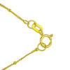 14K Yellow Gold Inlay Circle Onyx Necklace