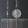 18K White Gold Paperclip Chain