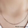 18K White Gold Paperclip Chain