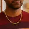 6.1mm cable chain in solid 14K yellow gold, view 6
