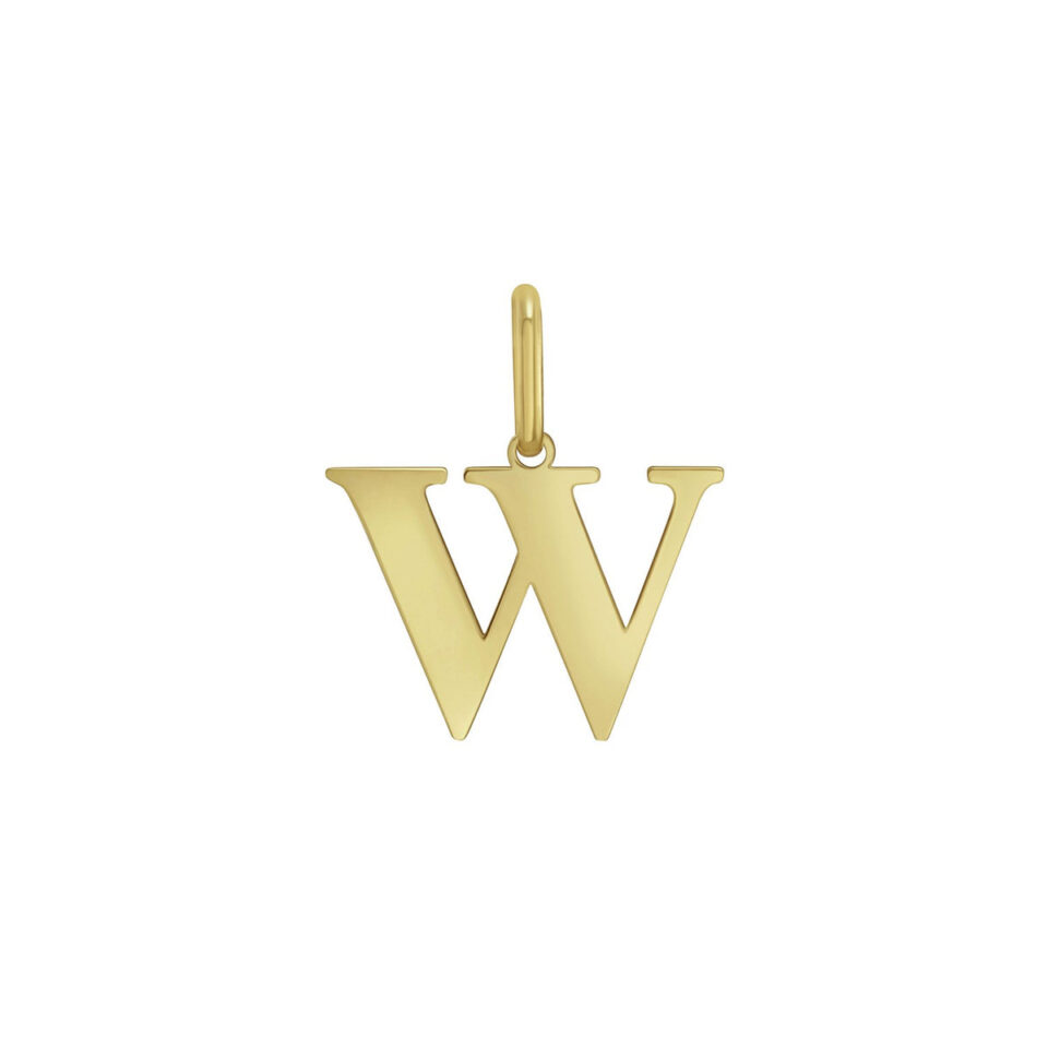 14K Yellow Gold Initial Pendant 1.1g