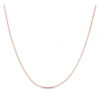 Rose Gold Double Extendable Diamond-Cut Cable Chain, 0.87 mm, 18 in