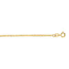 1.2mm mariner anklet in solid 10K yellow gold