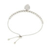 Sterling silver round adjustable bracelet, view 3