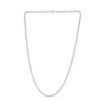 Moon bead chain in solid 14K white gold