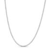 Moon bead chain in solid 14K white gold, view 3