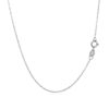 14K White Gold Diamond-Cut Cable Link Chain, 0.87 mm
